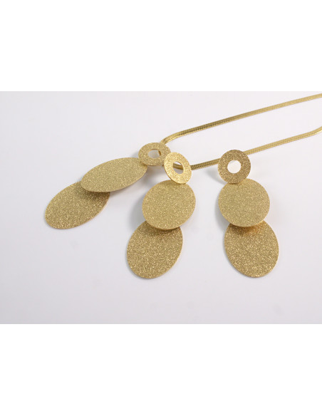 ZESTAW NASZYJNIK  POD SZYJĘ KOLCZYKI STAL CHIRURGICZNA LOLITA AKCESORIA