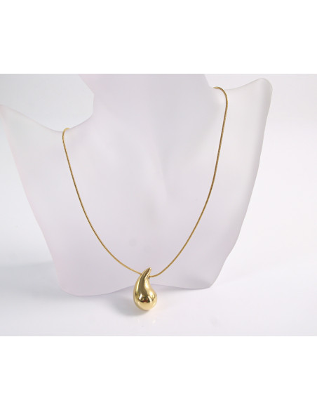 NASZYJNIK KROPLA ŁEZKA  KOLCZYKI STAL CHIRURGICZNA LOLITA AKCESORIA