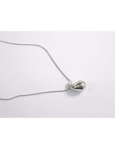 NASZYJNIK KROPLA ŁEZKA  KOLCZYKI STAL...