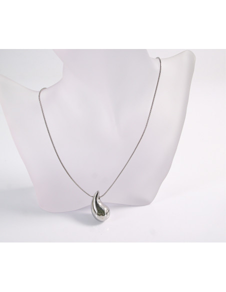 NASZYJNIK KROPLA ŁEZKA  KOLCZYKI STAL CHIRURGICZNA LOLITA AKCESORIA