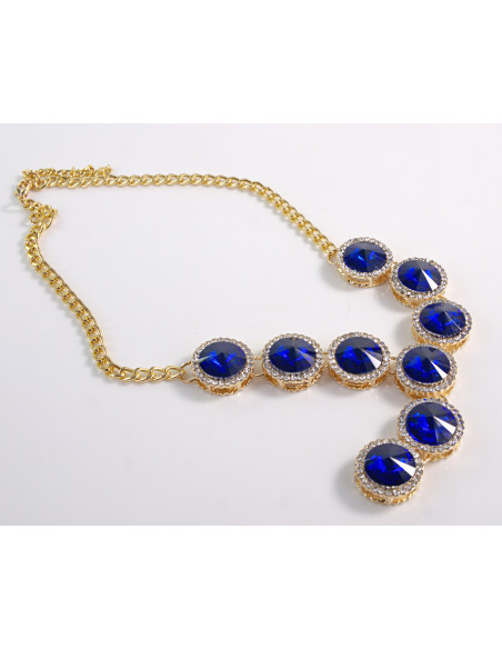 NASZYJNIK wieczorowy KOLIA POD SZYJĘ LOLITA AKCESORIA CHABROWY