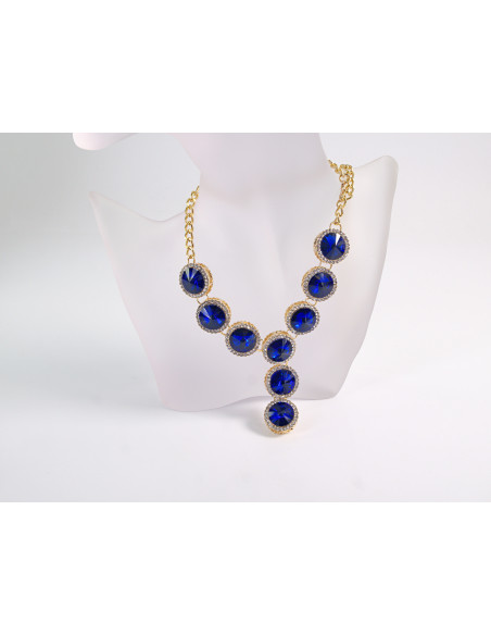 NASZYJNIK wieczorowy KOLIA POD SZYJĘ LOLITA AKCESORIA CHABROWY