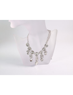 NASZYJNIK SREBRNA WIECZOROWA  KOLIA POD SZYJĘ LOLITA...