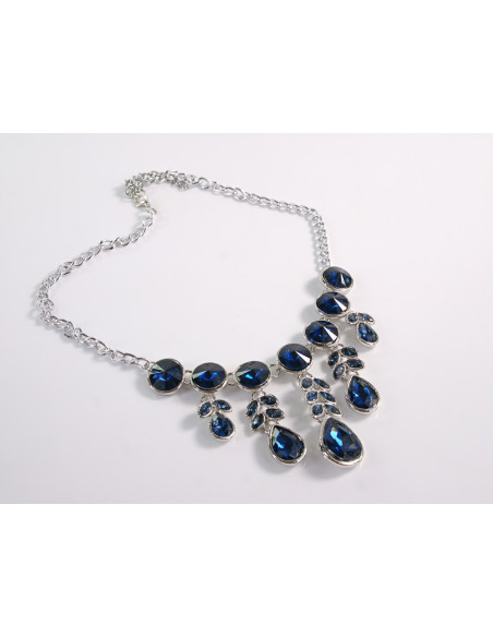 NASZYJNIK WIECZOROWA  KOLIA POD SZYJĘ LOLITA AKCESORIA GRAFITOWY