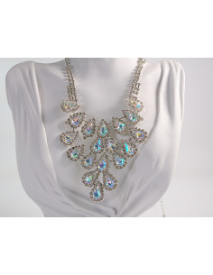 NASZYJNIK WIECZOROWY KOLIA CYRKONIE LOLITA AKCESORIA