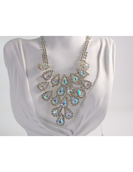 NASZYJNIK WIECZOROWY KOLIA CYRKONIE LOLITA AKCESORIA