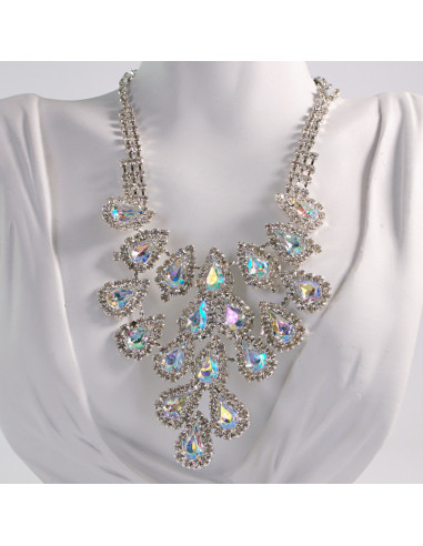 NASZYJNIK WIECZOROWY KOLIA CYRKONIE LOLITA...