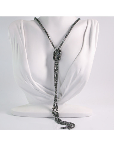 NASZYJNIK KRAWATKA DŁUGI ŁAŃCUSZEK LOLITA...