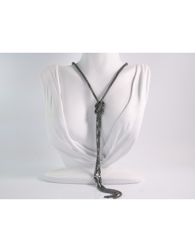 NASZYJNIK KRAWATKA DŁUGI ŁAŃCUSZEK LOLITA...