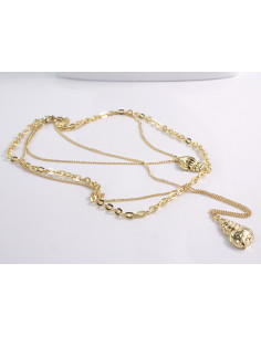 NASZYJNIK POTRÓJNY Z MUSZELKAMI LOLITA AKCESORIA 2