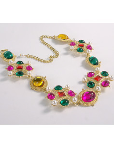 NASZYJNIK WIECZOROWY KOLOROWY POD SZYJĘ WIELKIE WYJŚCIE...