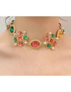 NASZYJNIK WIECZOROWY KOLOROWY POD SZYJĘ WIELKIE WYJŚCIE... 2