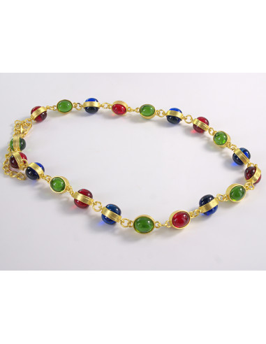 NASZYJNIK WIECZOROWY KOLOROWY POD SZYJĘ WIELKIE...