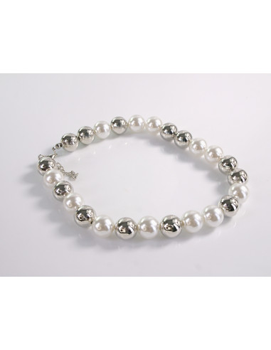 NASZYJNIK KOLIA SREBRNE WIECZOROWE KORALE POD...