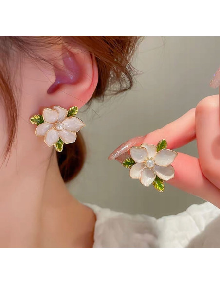 Kolczyki WIECZOROWE KWIATY KWIATKI Lolita Accessories srebrny sztyft 925