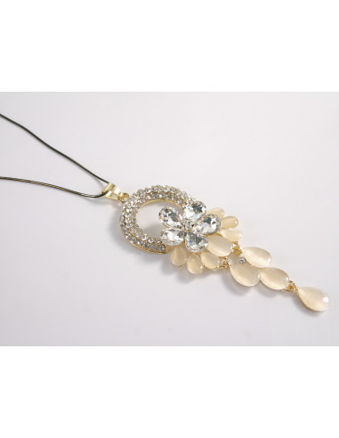 NASZYJNIK DŁUGI WISIOR WISIOR GRAFITOWY...