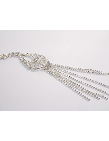 NASZYJNIK WIECZOROWY DŁUGI WISIOR KRAWATKA  Z...