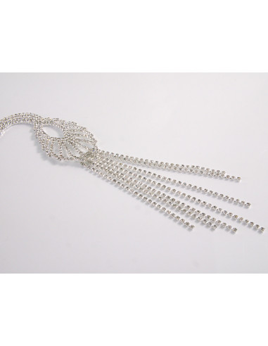 NASZYJNIK WIECZOROWY DŁUGI WISIOR KRAWATKA  Z...