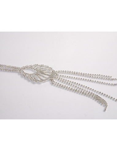 NASZYJNIK WIECZOROWY DŁUGI WISIOR KRAWATKA  Z...