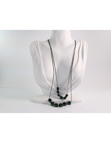 NASZYJNIK WIECZOROWY PODWÓJNY DŁUGI  Z...