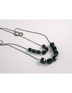 NASZYJNIK WIECZOROWY PODWÓJNY DŁUGI  Z KORALIKAMI Lolita... 2