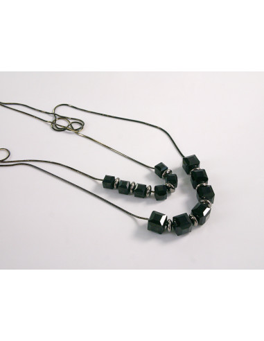 NASZYJNIK WIECZOROWY PODWÓJNY DŁUGI  Z...