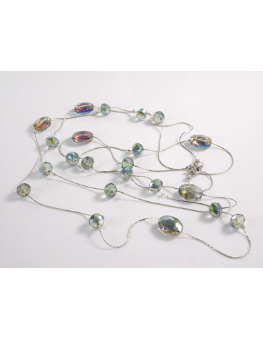 NASZYJNIK WIECZOROWY PODWÓJNY DŁUGI  Z...