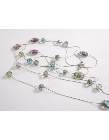 NASZYJNIK WIECZOROWY PODWÓJNY DŁUGI  Z...