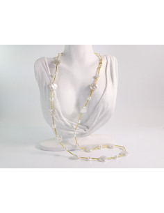 NASZYJNIK WIECZOROWY DŁUGI z PERŁAMI  PERŁY Lolita Akcesoria 2