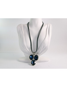 NASZYJNIK WIECZOROWY POD SZYJĘ MEDALION WISIOR Lolita...