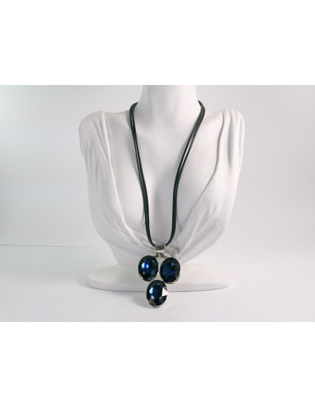 NASZYJNIK WIECZOROWY POD SZYJĘ MEDALION WISIOR Lolita Akcesoria