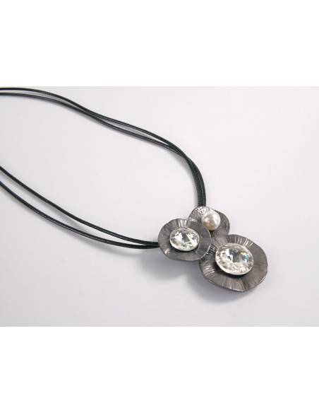 NASZYJNIK WIECZOROWY POD SZYJĘ MEDALION WISIOR Lolita Akcesoria