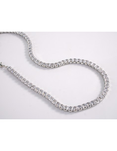 NASZYJNIK TENNIS KOLIA POD SZYJĘ CYRKONIE  Lolita...