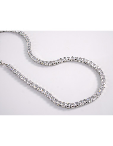 NASZYJNIK TENNIS KOLIA POD SZYJĘ CYRKONIE...