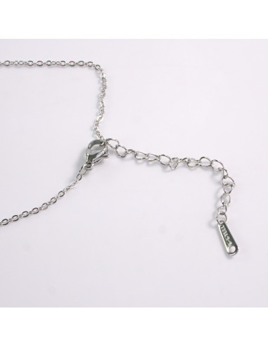 NASZYJNIK SREBRNY ŁEZKA CRYSTAL KROPLA STAL...