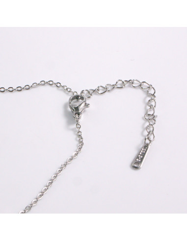 NASZYJNIK SREBRNY WĄŻ NIESKOŃCZONOŚĆ STAL...