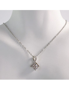 NASZYJNIK SREBRNY KAMIEŃ CRYSTAL STAL CHIRURGICZNA LOLITA... 2