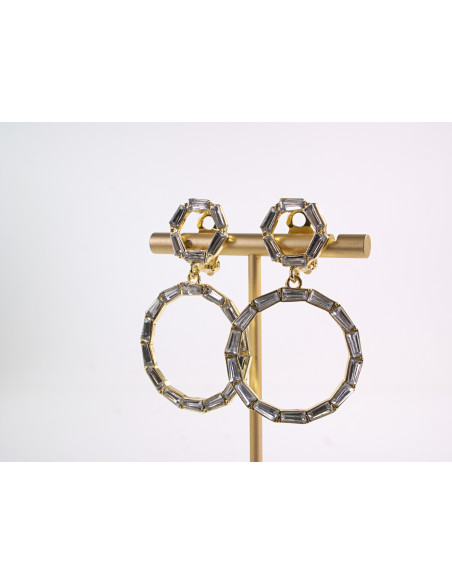 KLIPSY DO USZU WIECZOROWE WISZĄCE CRYSTAL LOLITA AKCESORIA