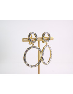 KLIPSY DO USZU WIECZOROWE WISZĄCE CRYSTAL LOLITA AKCESORIA 2