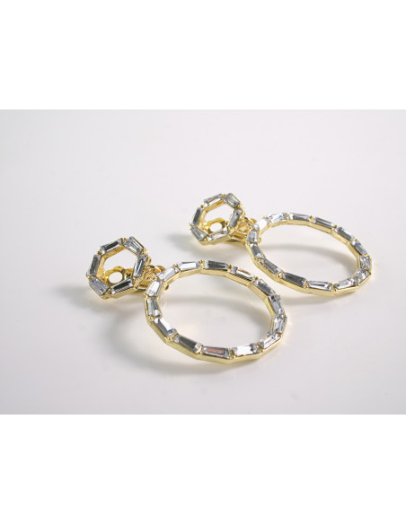 KLIPSY DO USZU WIECZOROWE WISZĄCE CRYSTAL LOLITA AKCESORIA