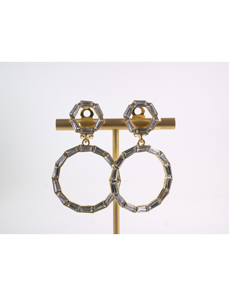 KLIPSY DO USZU WIECZOROWE WISZĄCE CRYSTAL LOLITA AKCESORIA