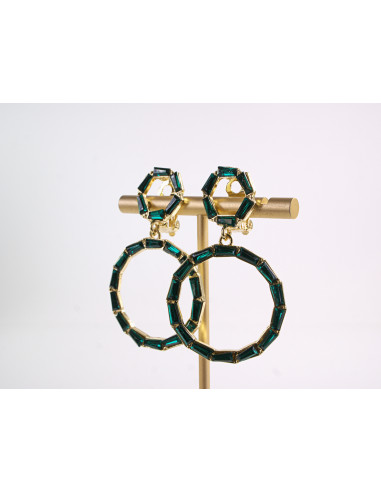 KLIPSY DO USZU WIECZOROWE WISZĄCE CRYSTAL...