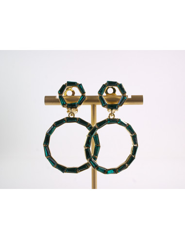 KLIPSY DO USZU WIECZOROWE WISZĄCE CRYSTAL...