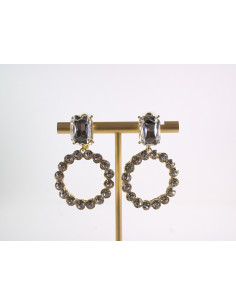 KLIPSY DO USZU WIECZOROWE WISZĄCE CRYSTAL LOLITA AKCESORIA