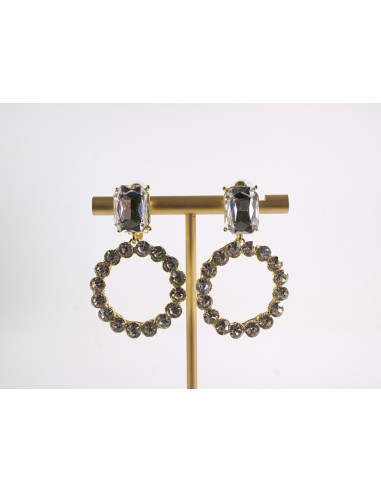 KLIPSY DO USZU WIECZOROWE WISZĄCE CRYSTAL...