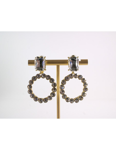 KLIPSY DO USZU WIECZOROWE WISZĄCE CRYSTAL LOLITA AKCESORIA