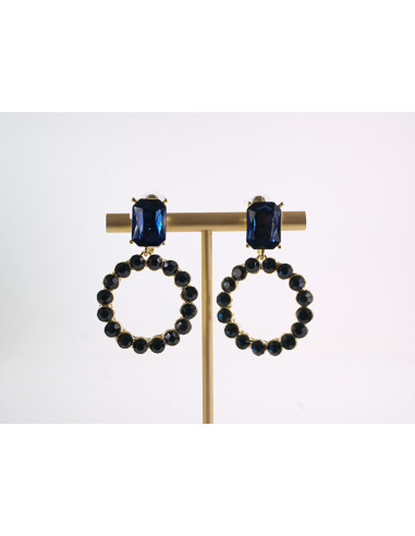 KLIPSY DO USZU WIECZOROWE WISZĄCE CRYSTAL...