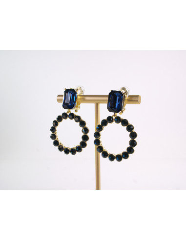 KLIPSY DO USZU WIECZOROWE WISZĄCE CRYSTAL...