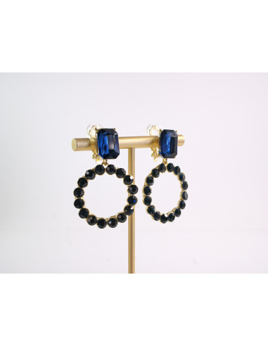 KLIPSY DO USZU WIECZOROWE WISZĄCE CRYSTAL...