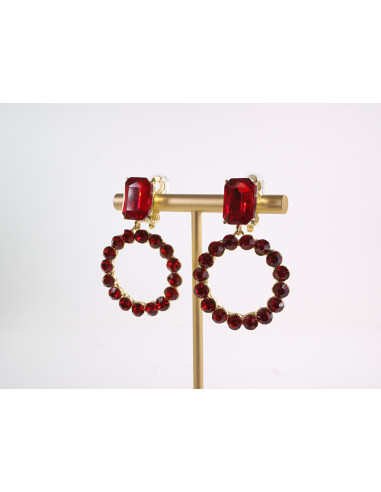 KLIPSY DO USZU WIECZOROWE WISZĄCE CRYSTAL...